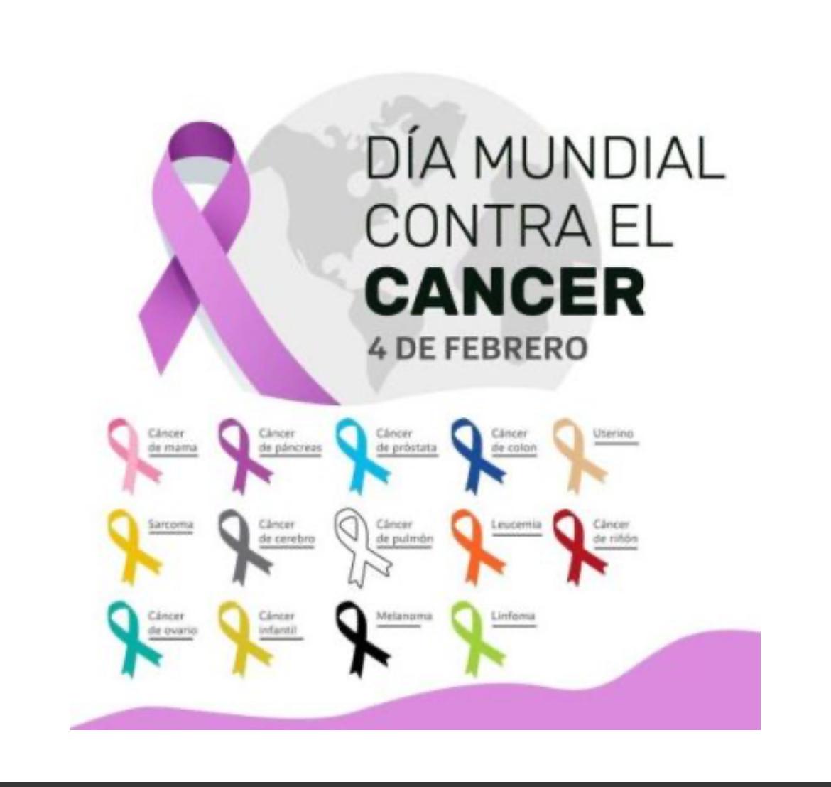Cartel día mundial contra el cáncer